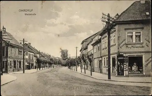 Ak Ohrdruf in Thüringen, Geschäft Max Pfülzenreuter
