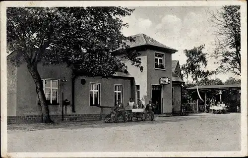 Ak Dommitzsch an der Elbe Sachsen, Gasthaus Vogelgesang