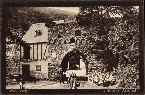 Ak Altwied Neuwied in Rheinland Pfalz, Wiedbachtal, Tor