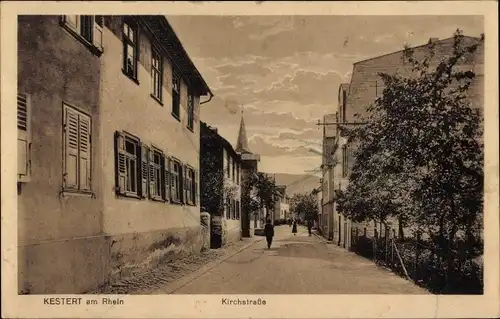 Ak Kestert am Rhein, Kirchstraße