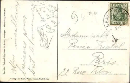 Ak Crailsheim in Württemberg, Schlossplatz, Geschäfte, Stollwerck