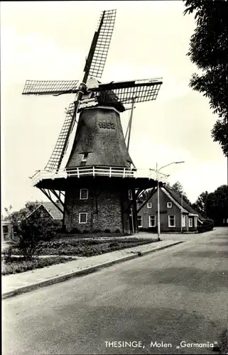 Ak Thesinge Groningen, Molen Germania