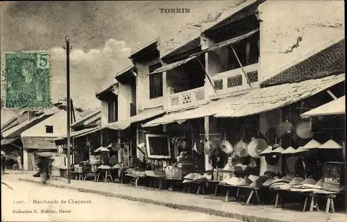 Ak Tonkin Vietnam, Marchands de Chapeaux