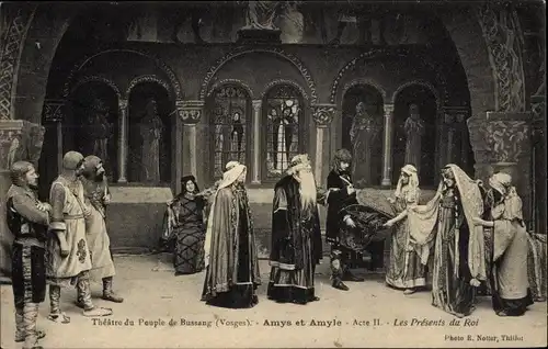 Ak Bussang Vosges, Theatre du Peuple, Amys et Amyle, Acte II, Theaterszene