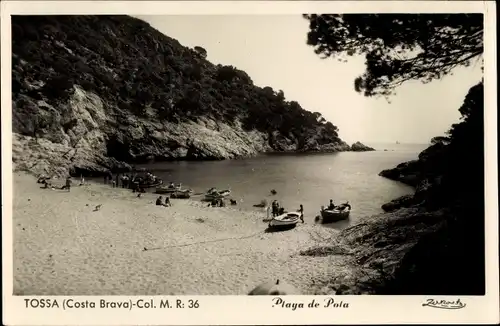 Ak Tossa Costa Brava Katalonien, Playa de Pola