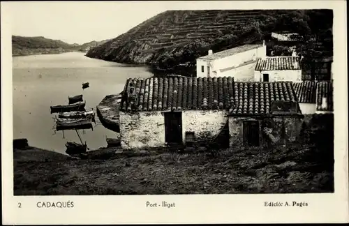 Ak Cadaqués Katalonien, Port Iligat