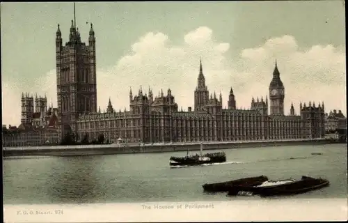 Ak City of Westminster London England, Houses of Parliament