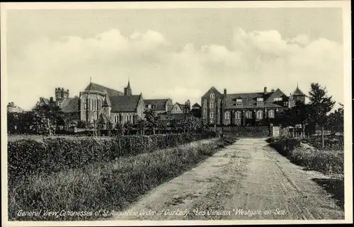 Ak Westgate on Sea Kent England, General View Canonesses of St Augustine