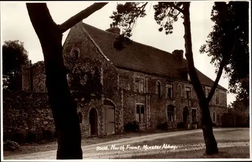 Ak Ramsgate Kent England, Minster Abbey, North Front