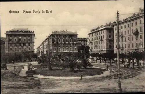 Ak Genova Genua Liguria, Piazza Paolo da Novi