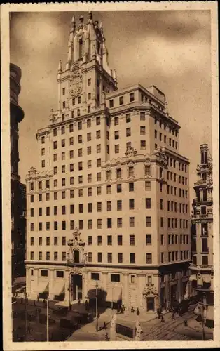 Ak Madrid Spanien, Edificio de la Compania Telefonica