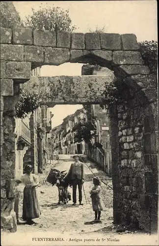 Ak Hondarribia Fuenterrabia Baskenland, Antigua puerta de San Nicolas