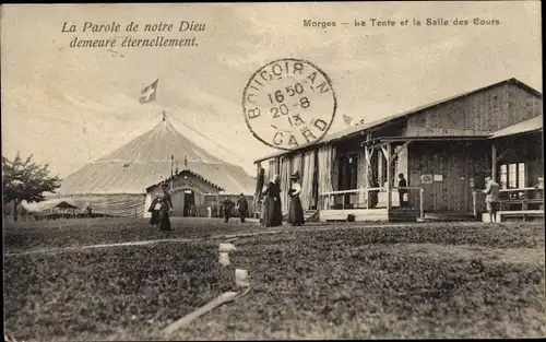 Ak Morges Kanton Waadt, La Tente et la Salle des Cours