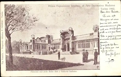 Ak Torino Turin Piemonte, Esposizione Internazionale 1902, Galleria Italiana
