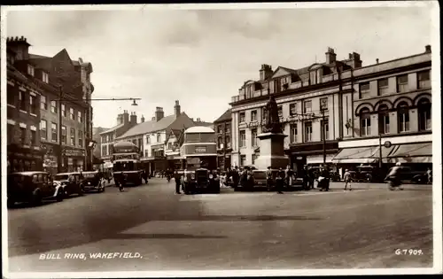 Ak Wakefield Yorkshire England, Bull Ring