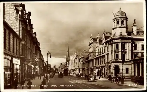 Ak Aberdeen Schottland, Union Street, West End