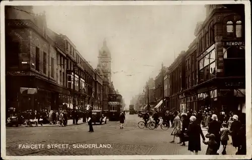 Ak Sunderland England, Fawcett Street