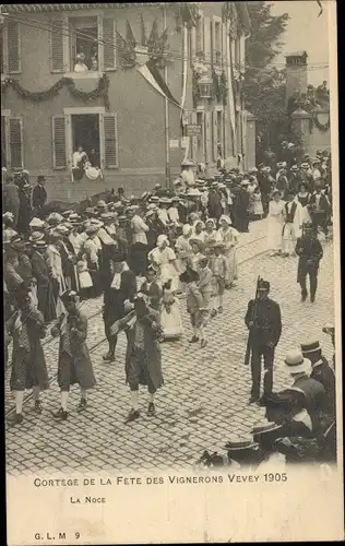 Ak Vevey Kanton Waadt, Fete des Vignerons 1905, Cortege