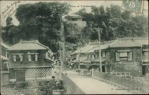 Ak Yokohama Präf Kanagawa Japan, Häuser