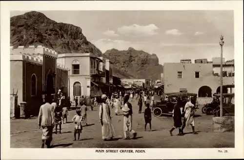 Ak Aden Jemen, Main Street Crater, Automobil, Jemeniten