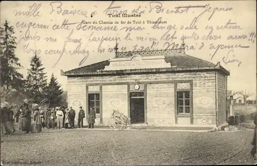 Ak Toul Meurthe et Moselle, la Gare