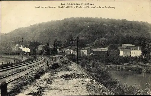 Ak Marbache Meurthe-et-Moselle, Foret de l'Avant Garde et Faubourg