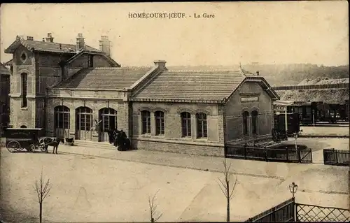 Ak Homecourt Meurthe et Moselle, La Gare