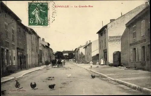 Ak Einville Meurthe et Moselle, La Grande Rue