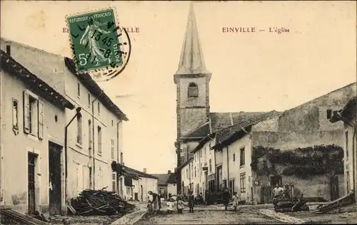 Ak Einville Meurthe et Moselle, L'Eglise