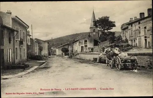 Ak Lay Saint Christophe Meurthe et Moselle, Grande Rue