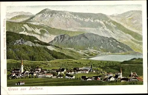 Ak Kaltern an der Weinstraße Caldaro sulla Strada del Vino Südtirol, Panorama