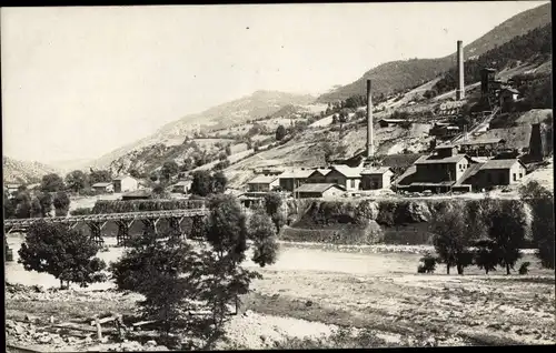 Ak Bulgarien, Kupferbergwerk an der Strecke Sofia Plewna, 1916