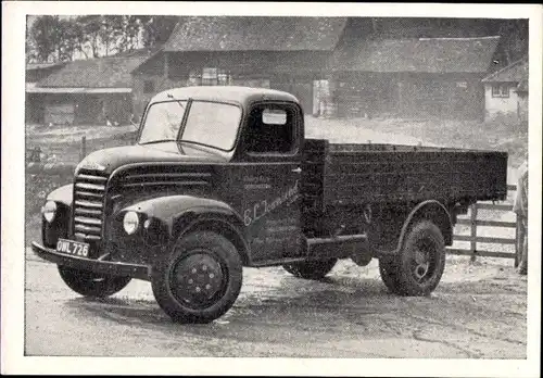 Sammelbild Das Kraftfahrzeug Nr. 1455, Serie F Gruppe 2, Ford Thames 128 WB, Baujahr 1949