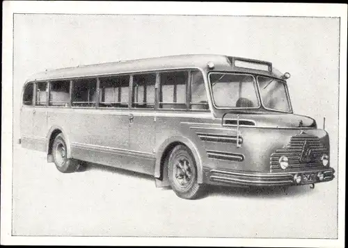 Sammelbild Das Kraftfahrzeug Nr. 82, Serie E Gruppe 1, Südwerke-Omnibus Typ SW 60