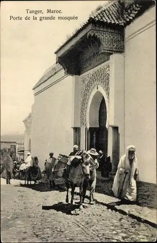 Ak Tanger Marokko, Porte de la grande mosquee