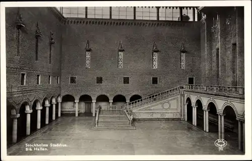 Ak Stockholm Schweden, Blick in Bla Hallen, Stadshus