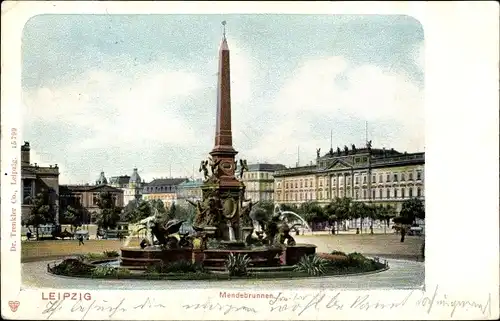 Ak Leipzig in Sachsen, Mendebrunnen