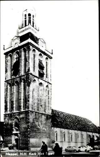 Ak Meppel Drenthe Niederlande, N.H. Kerk met Toren