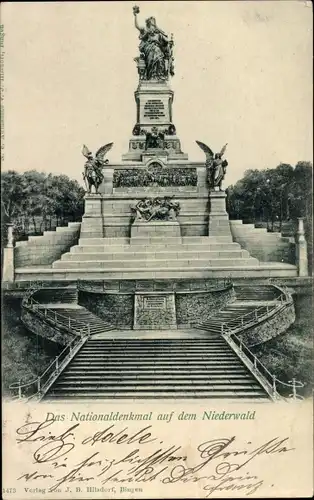 Ak Rüdesheim am Rhein, Nationaldenkmal auf dem Niederwald