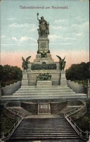 Ak Rüdesheim am Rhein, Niederwalddenkmal, Nationaldenkmal