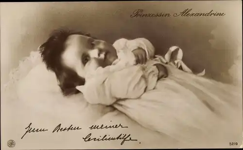 Ak Prinzessin Alexandrine von Preußen, Cecilienhilfe