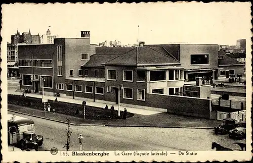 Ak Blankenberghe Blankenberge Westflandern, La Gare (face laterale)