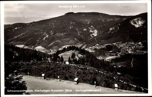 Ak Ottenhöfen im Schwarzwald, Schwarzwaldhochstraße Allerheiligen-Ruhestein, Hornisgrindemassiv