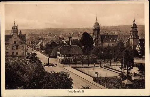 Ak Freudenstadt im Schwarzwald, Teilansicht