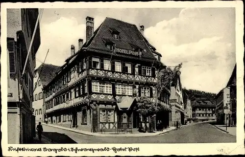 Ak Nagold im Schwarzwald, Hotel Post