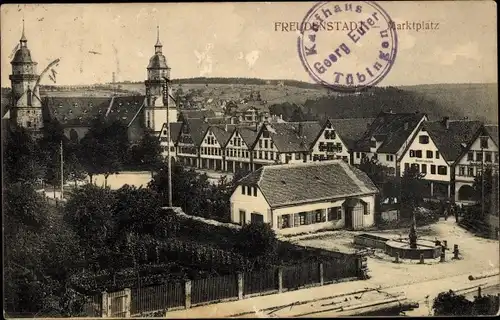 Ak Freudenstadt im Nordschwarzwald, Marktplatz