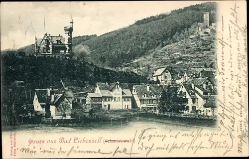 Ak Bad Liebenzell im Schwarzwald, Teilansicht, Häuser