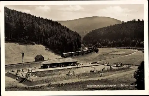 Ak Schönmünzach im Murgtal Baiersbronn im Schwarzwald, Schwimmbad