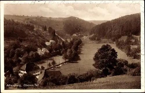 Ak Altensteig im Schwarzwald Württemberg, Oberes Tal