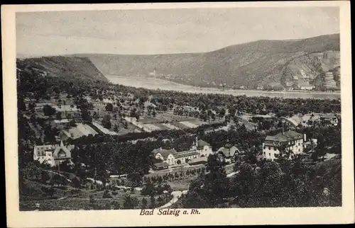 Ak Bad Salzig Boppard am Rhein, Panorama